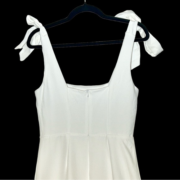 NWT Lulus Your Sweetie White Tie-Strap Column Maxi Dress, Size Small - Picture 8 of 15